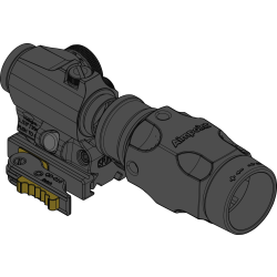 Montaż Spuhr QDF-20153K Aimpoint T-2 Magnifier Mount H39mm/1.53" QDP
