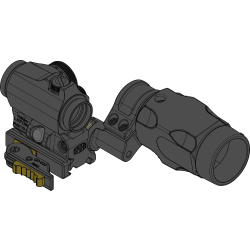 Montaż Spuhr QDF-20153K Aimpoint T-2 Magnifier Mount H39mm/1.53